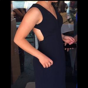 Beautiful navy blue prom dress size 0. Altered to fit 5’0”